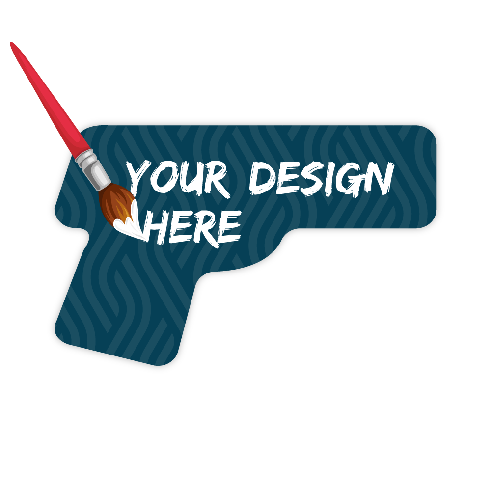 Pistol Shape - Custom Gift Cards